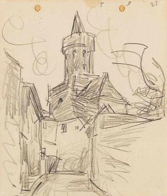 Feininger, Lyonel - Bleistiftzeichnung